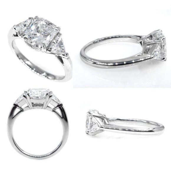 Over 5 Carat Engagement Ring, Big Bling Promise Ring, Celebrity Wedding Ring - Picture 3 of 6